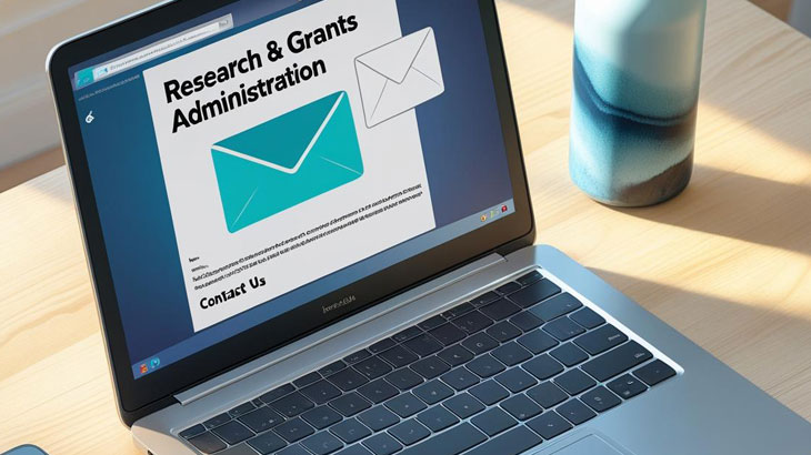link to page with research and grants staff contact information